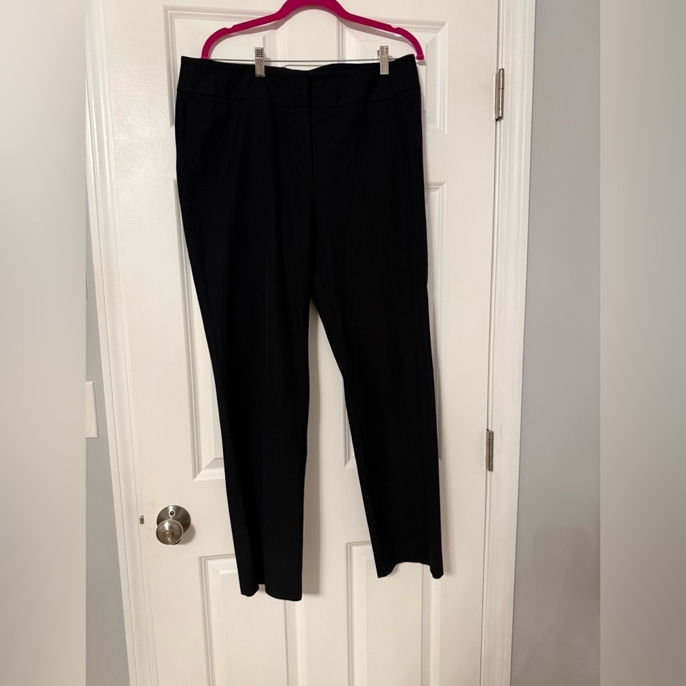 Chico's | Black Cotton Blend Pants | Size 2.5